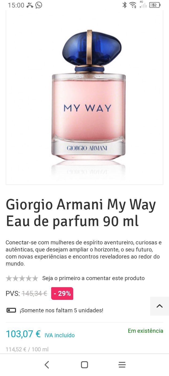 Perfume original  giorgio Armani