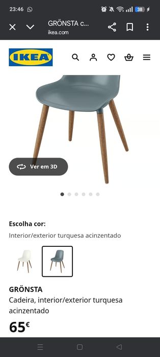 4 cadeiras Gronsta IKEA