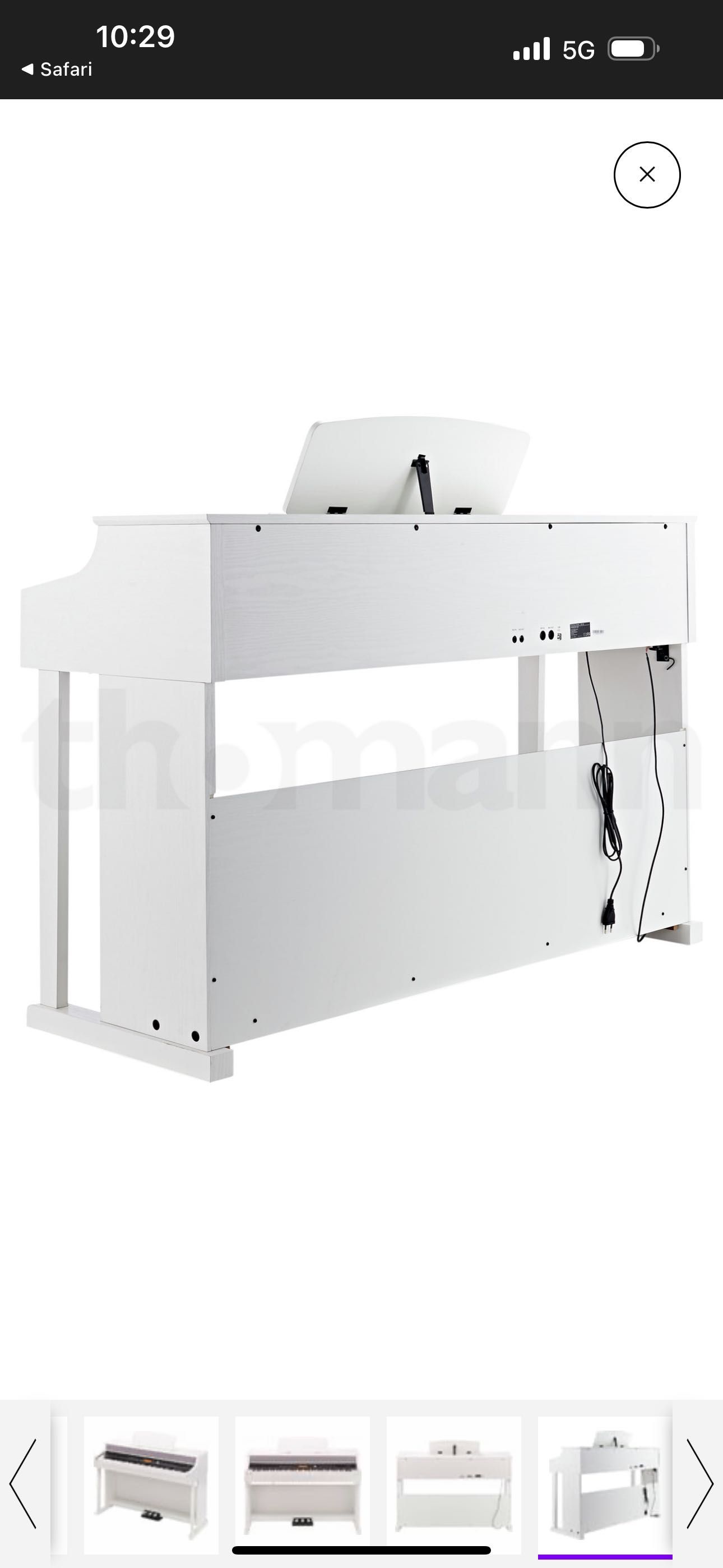 Piano branco thomann dp-95 WH