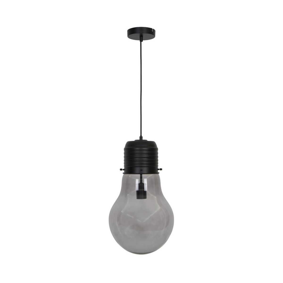 Czarna Lampa wisząca Bombilla E27 Inspire. Styl LOFT