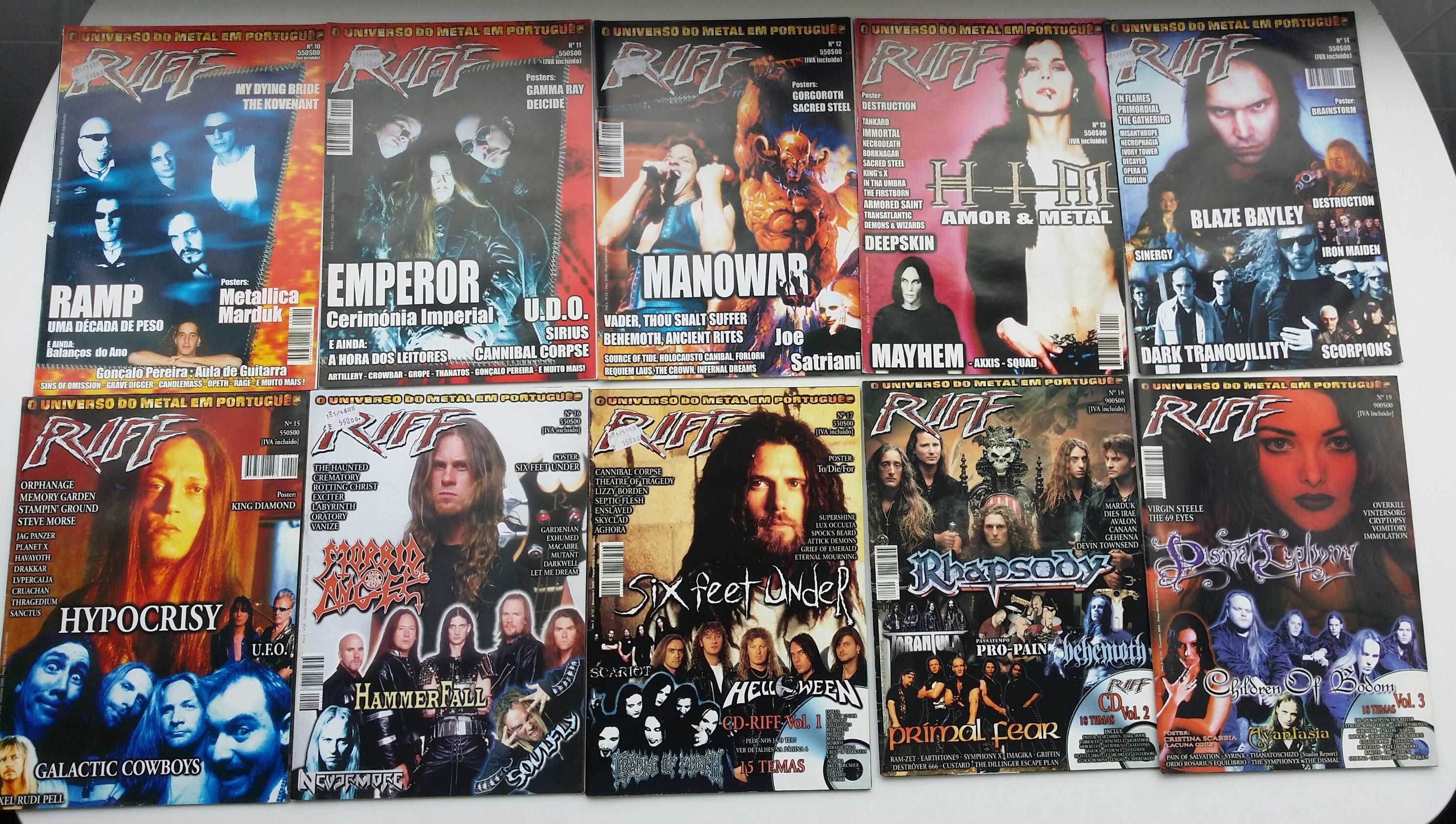 24 Revistas música anos 90 metal Riff