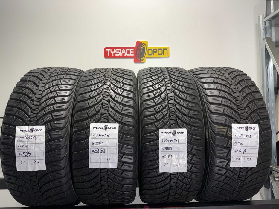 Opony Zimowe 255/45/18 Kumho WinterCraft Komplet #Z929
