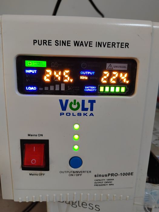 Джерело безперебійного живлення Volt Polska Sinus PRO 1000E 12V 220V