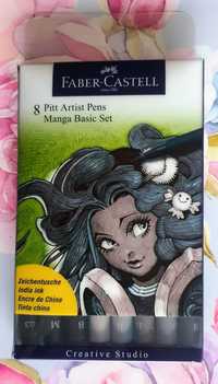 Faber Castell Pitt Manga 8 sztuk markery pisaki cienkopisy mazaki