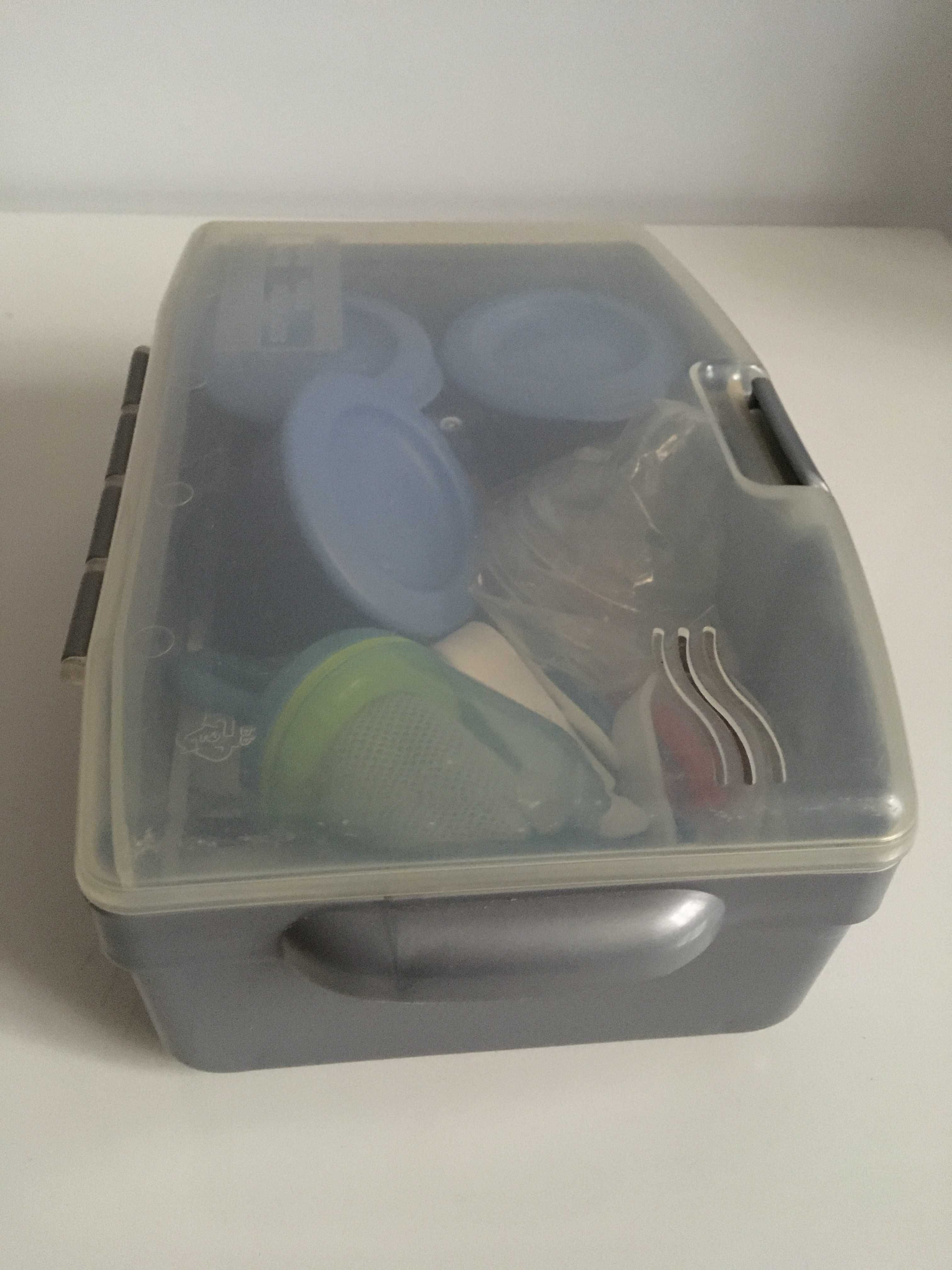 tommee tippee zestaw do sterylizacji w mikrofali pojemniczki na mleko