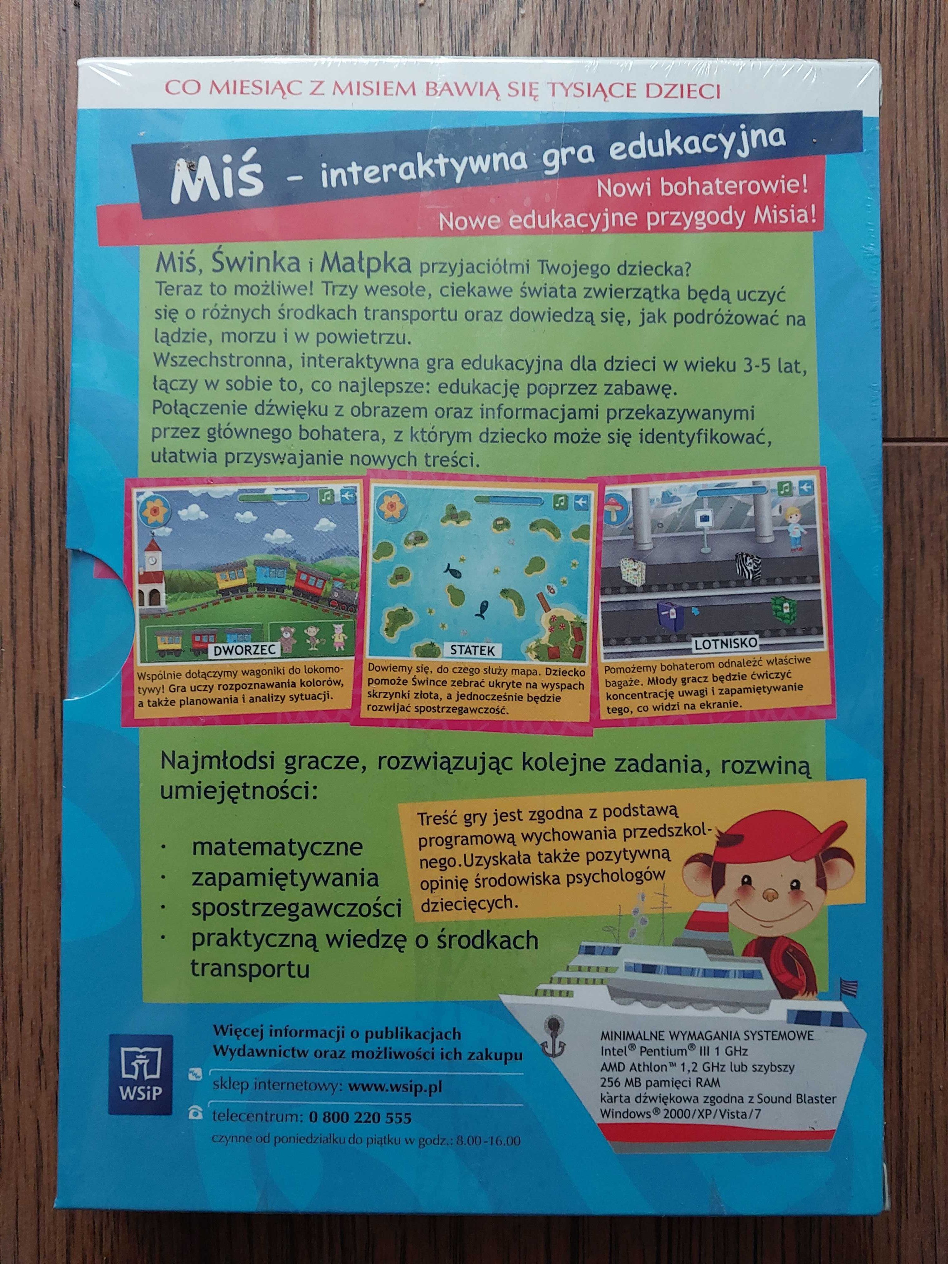 Miś - w podróży Gra na PC dla dzieci 3-5 lat (bez przemocy) Na prezent
