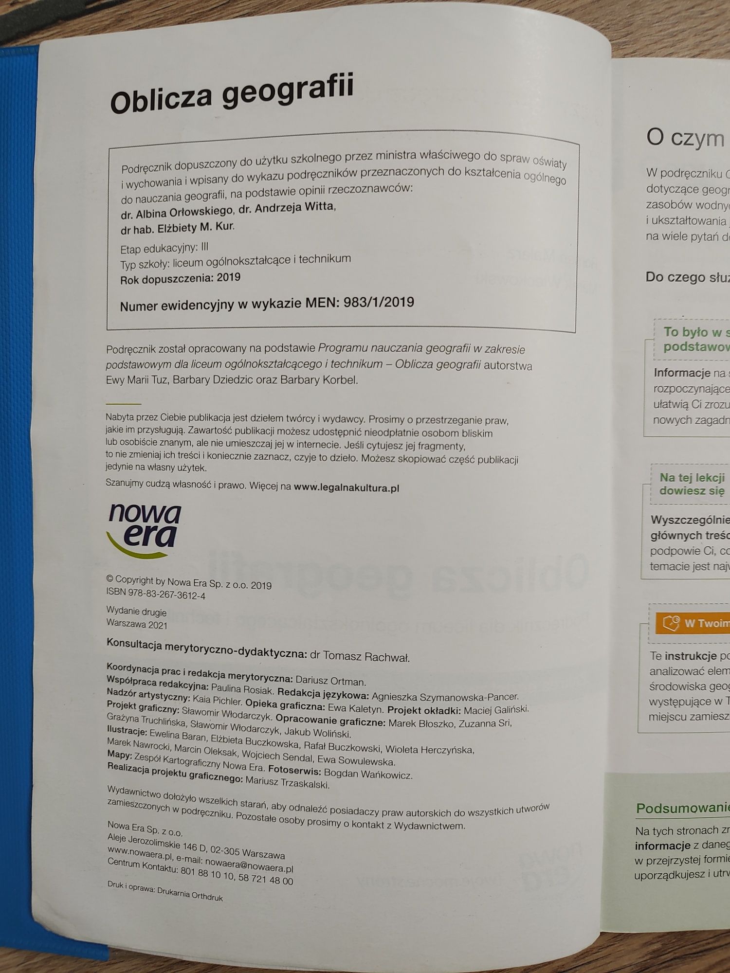 Podręcznik do geografii klasa 1 nowa era