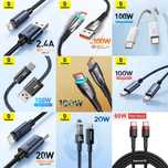 1м Кабель Baseus USB-Type C Lightning Швидка зарядка QC Power Delivery