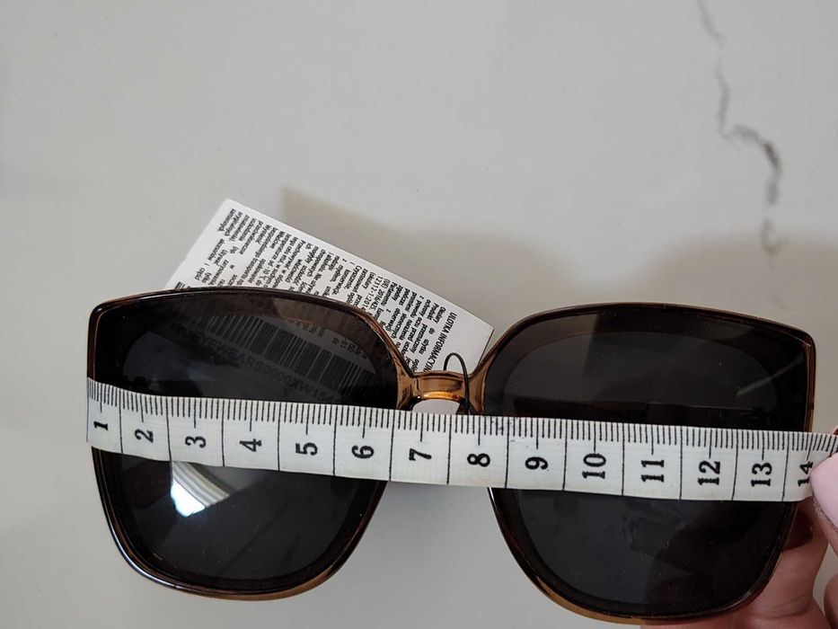 Okulary przeciwsłoneczne damskie WÓLCZANKA brązowe Nowe