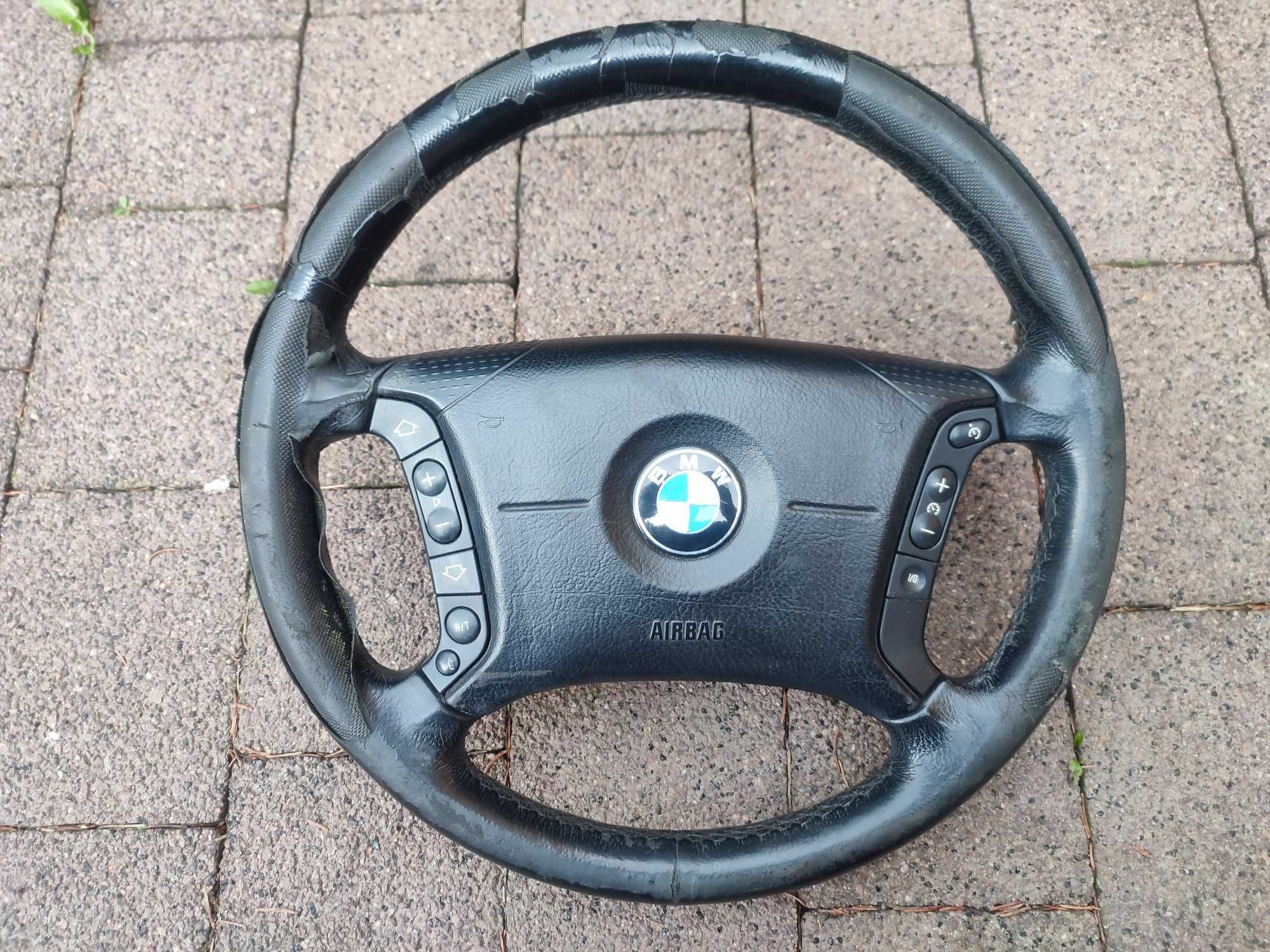 Kierownica Skóra BMW E39 Multifunkcja
