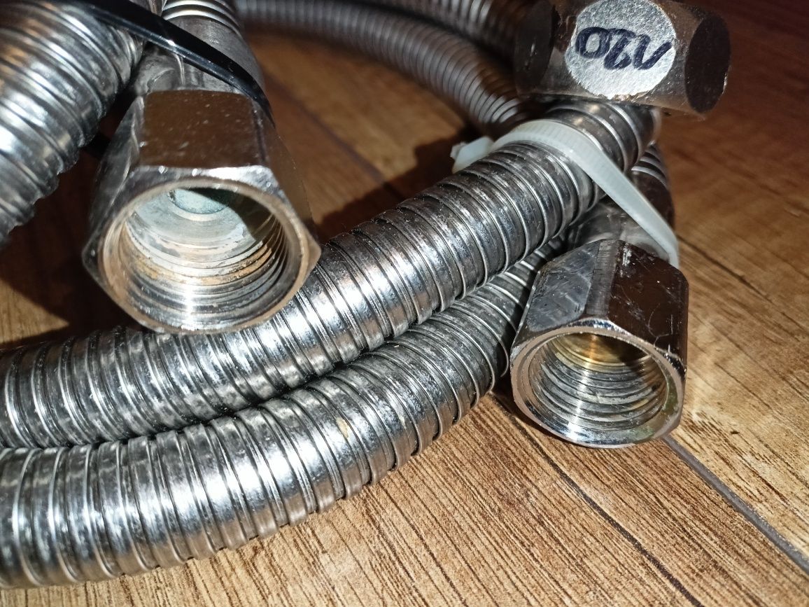 Wąż gazu elastyczny 1/2" na 3/4" 2sztuki
