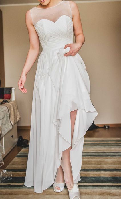 Suknia ślubna Fulara Żywczyk ,rozmiar 38,Medium 10, Ecru ,Dermesa