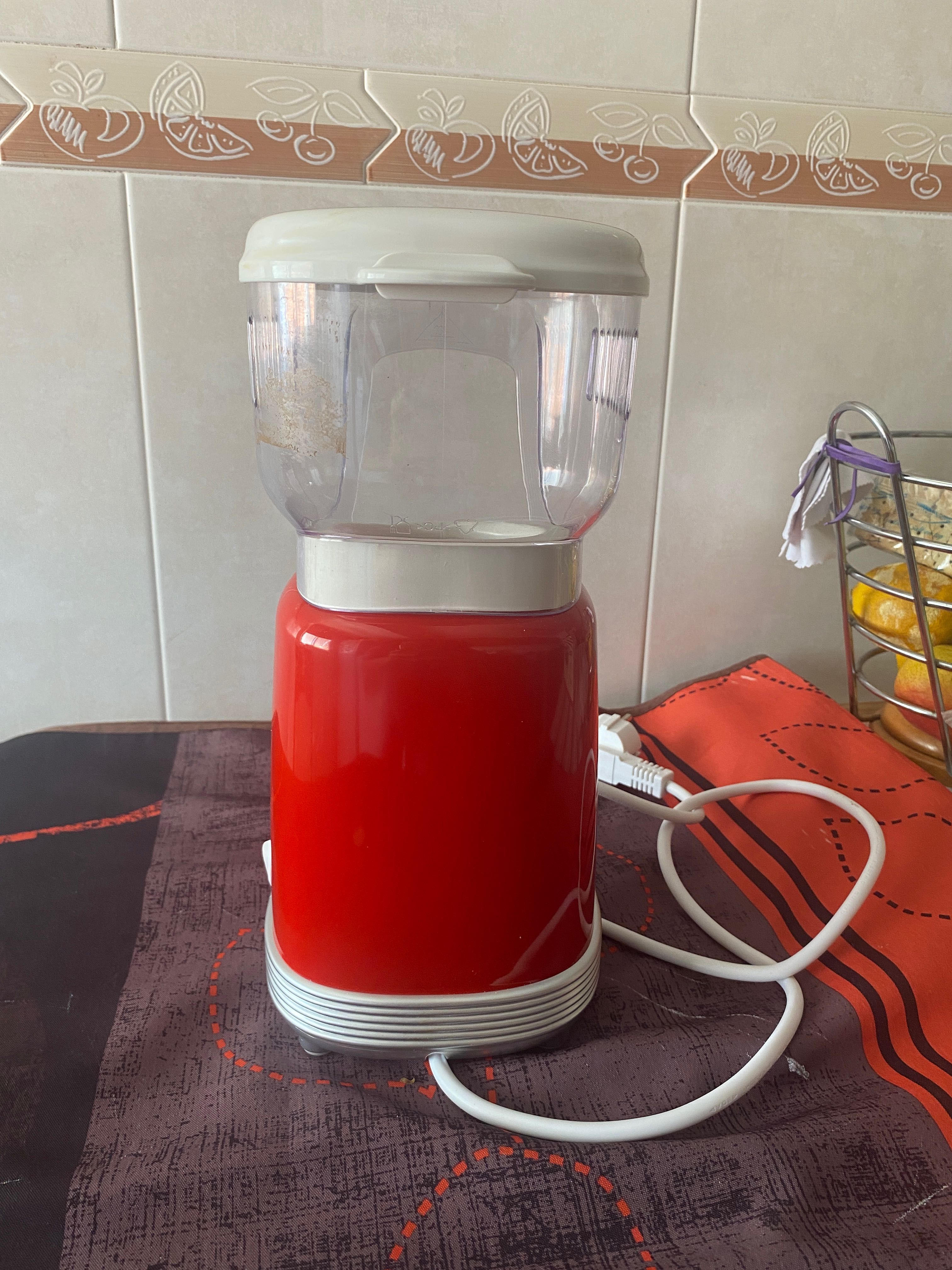 Máquina de fazer pipocas sem óleo