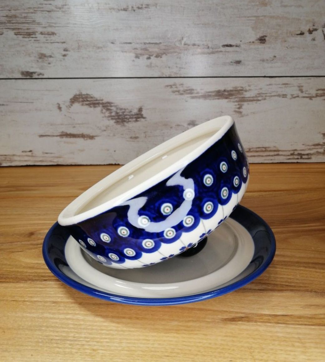 *Pojemnik ceramiczny z pokrywą Bolesławiec Z.C.B ceramika Bolesławiec