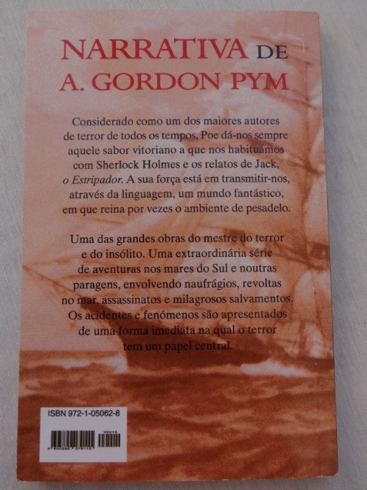 Livro - "Narrativa de A. Gordon Pym"