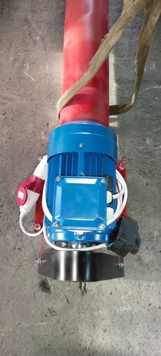 Шнек для зерносушки ф133, 2м та 4м, з двигуном, транспортер