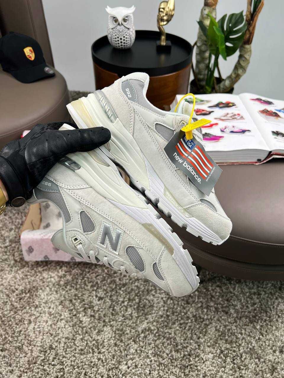 Чоловічі кросівки нью беланс New Balance 992 Light Grey [41-46]