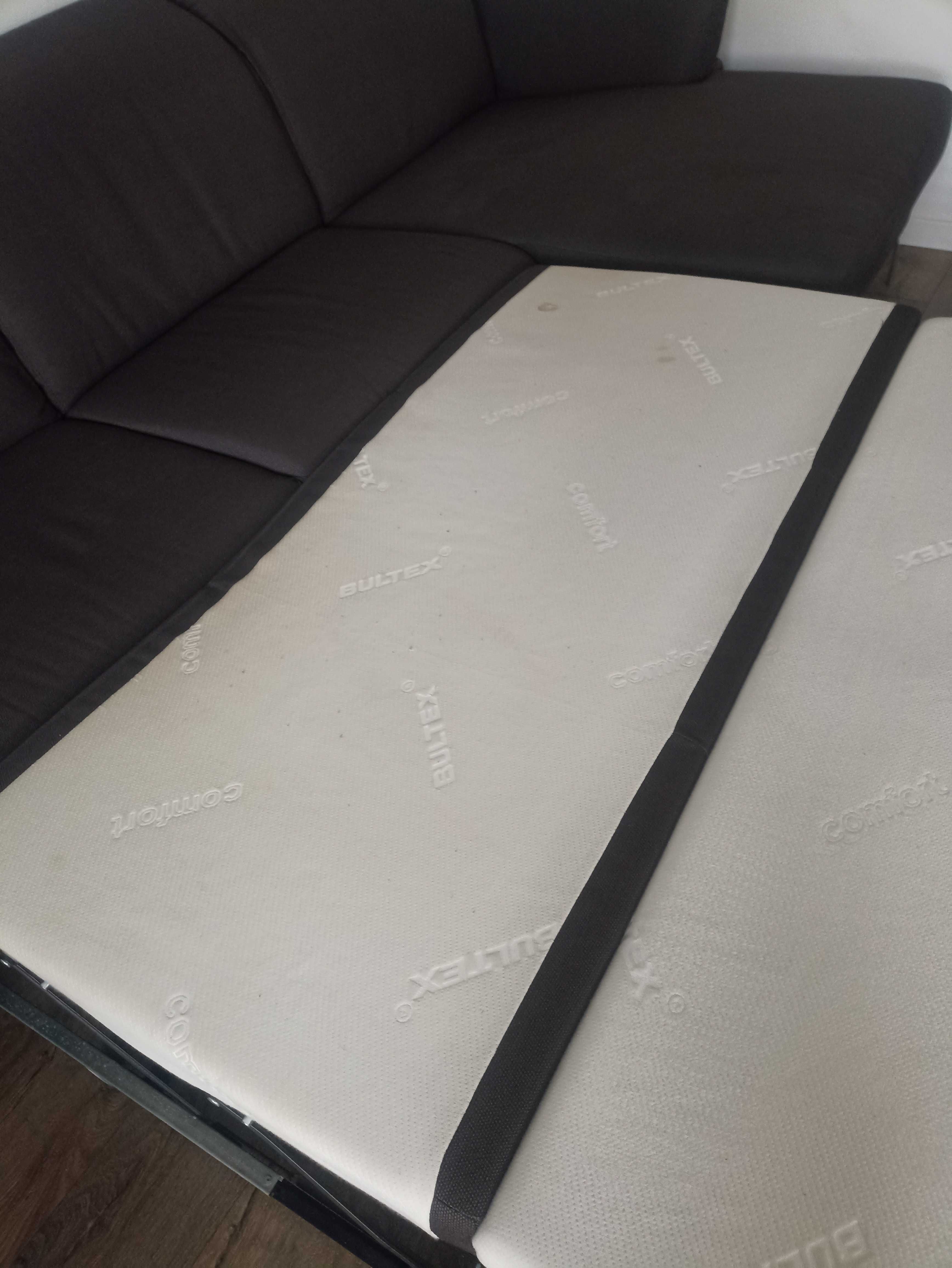 Duża wygodna Sofa narożnik ROM  funkcja spania 160x200 pianka bultex