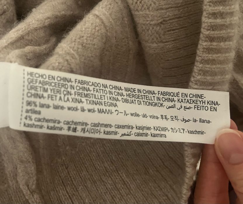 Sweter w jodełkę Massimo Dutti