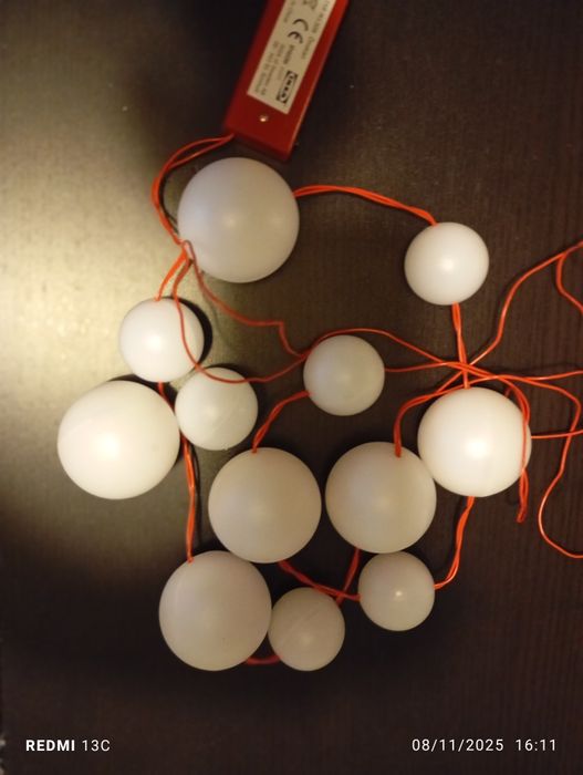 Luzes vermelhas de natal