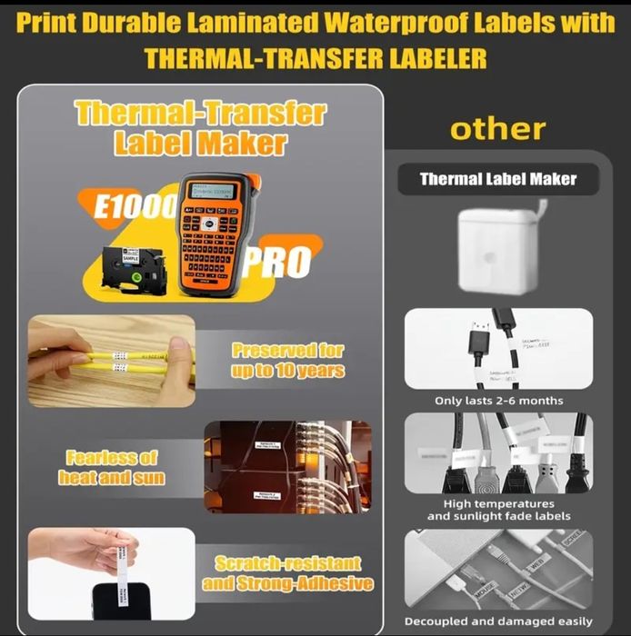 Принтер етикеток E1000 Pro