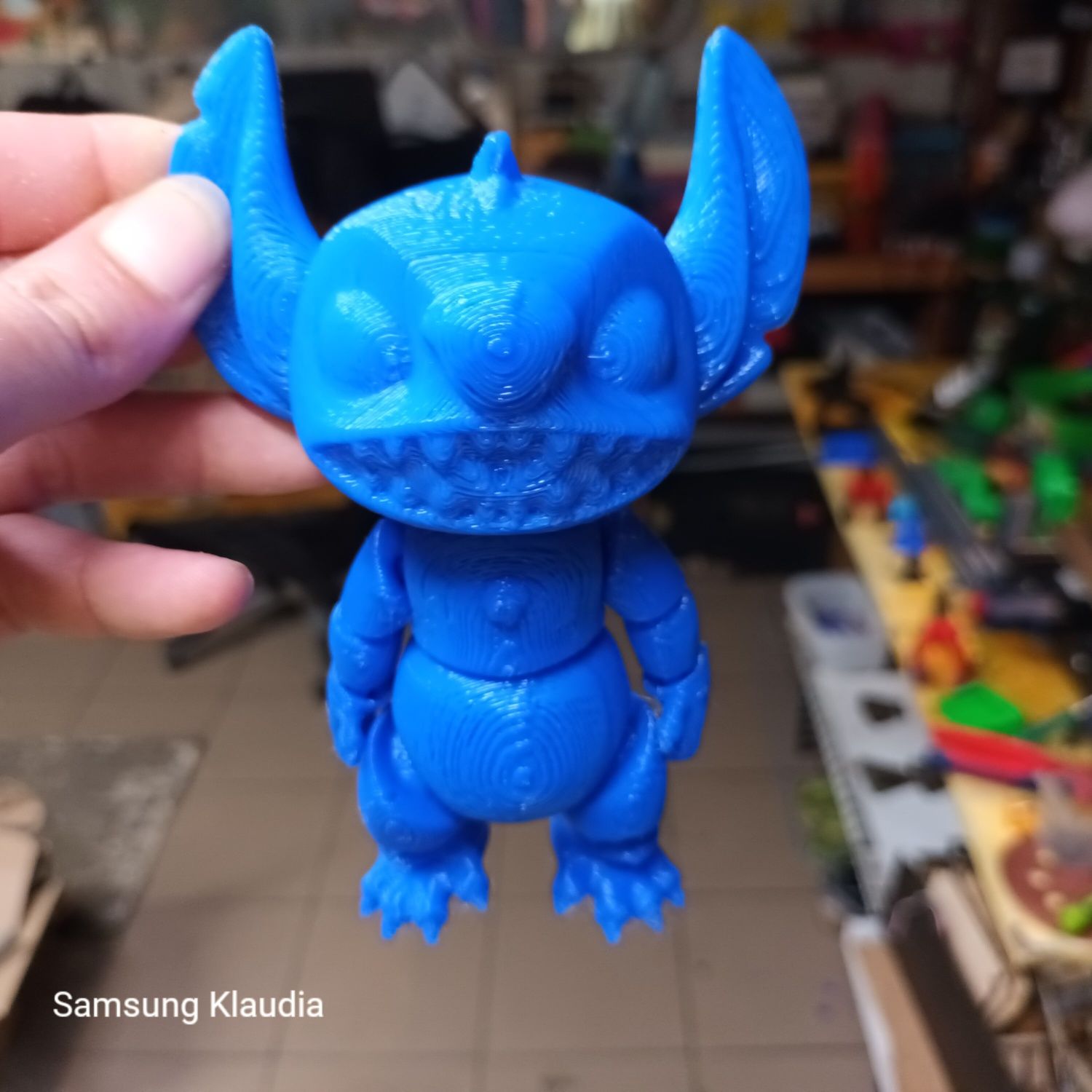 Stich flexi brelok ruchomy duży 15cm zabawka druk 3d