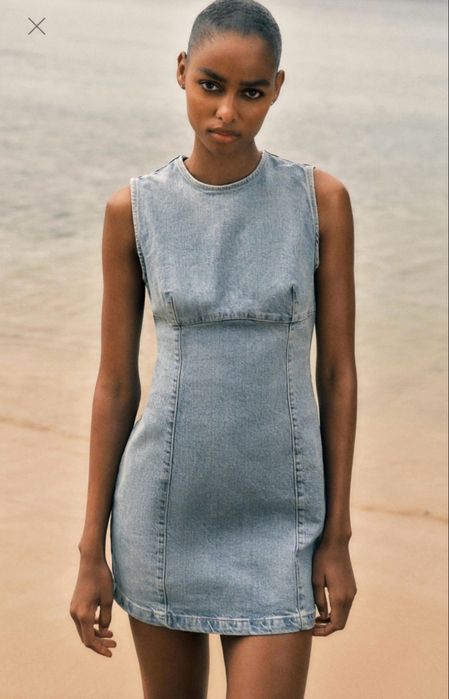 Сукня сарафан zara джинсовий