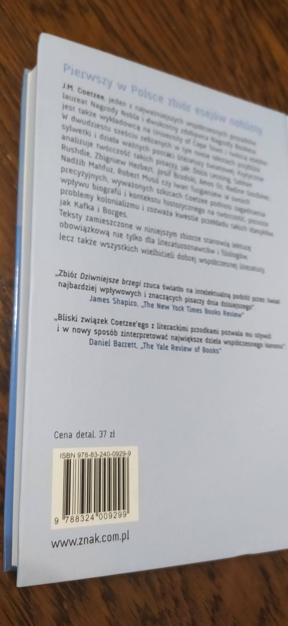 J. M. Coetzee dziwniejsze brzegi