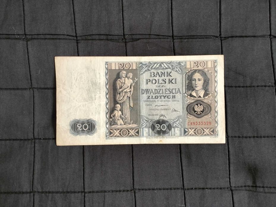 20 złotych z 1936 roku, banknot, seria CK