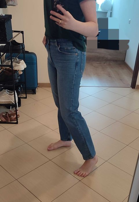 Jeansy H&M z prostą nogawką