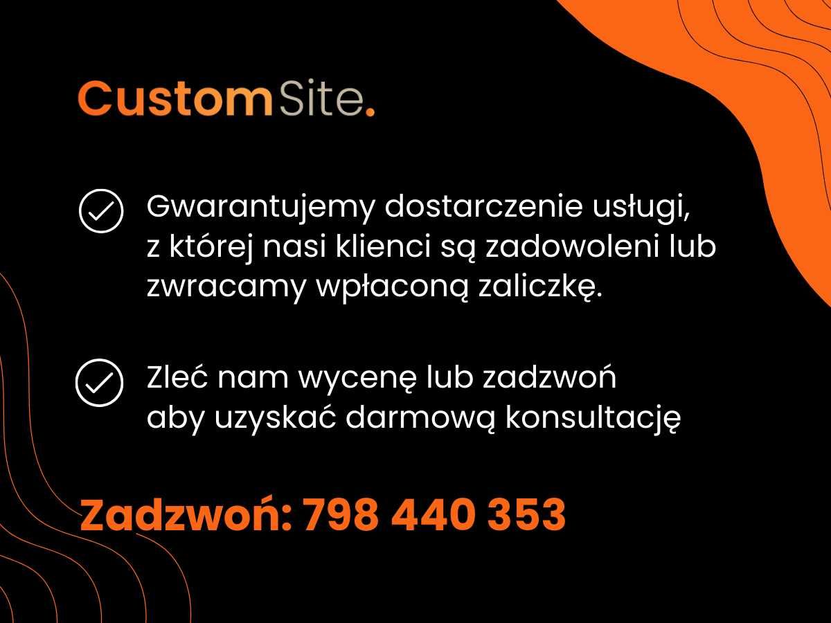 >-- Tworzenie stron www -- Sklep internetowy -- FV + Gwarancja zwrotu