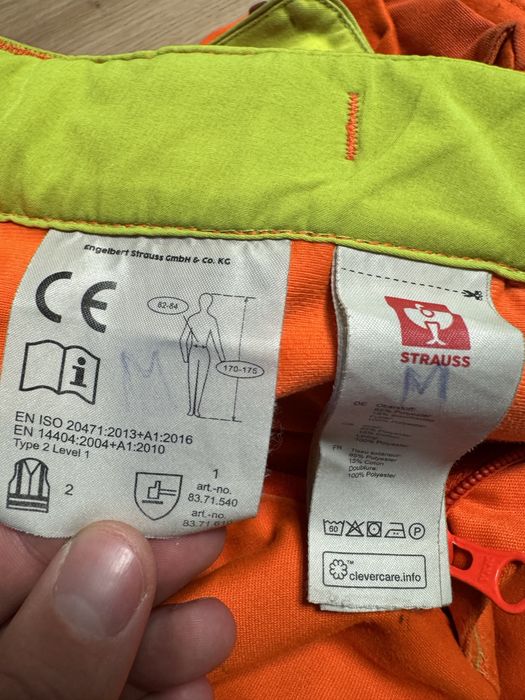 Spodnie robocze ostrzegawcze zimowe STRAUSS e.s. motion 2020