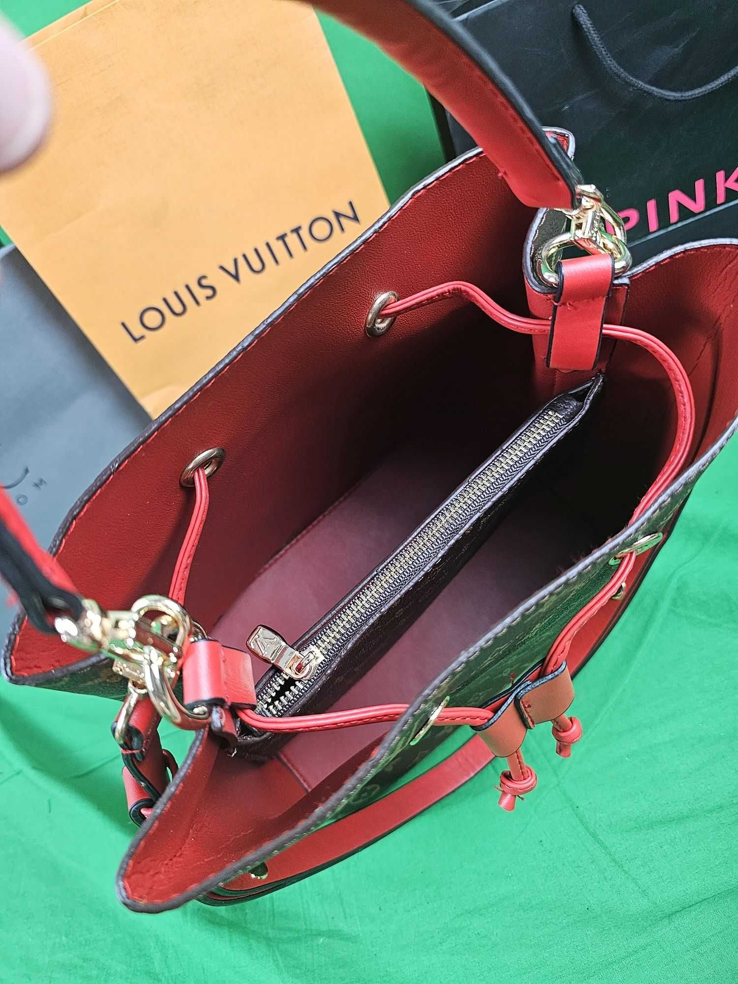 Torba damska worek brązowy louis vuitton torebka nowa