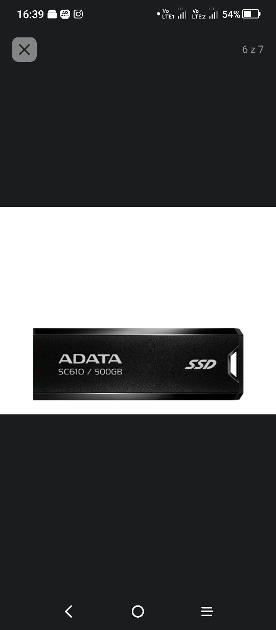 ADATA SC610 500GB USB 3.2 Gen 2 Czarny Xbox s x ps5 laptop komputer