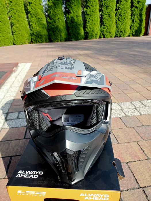 Kask LS2 OF606 Drifter DEVOR M.SIL TIT RED-06 M