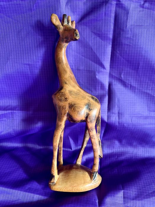 SZTUKA Afryki Rzeźba Afrykańska żyrafa