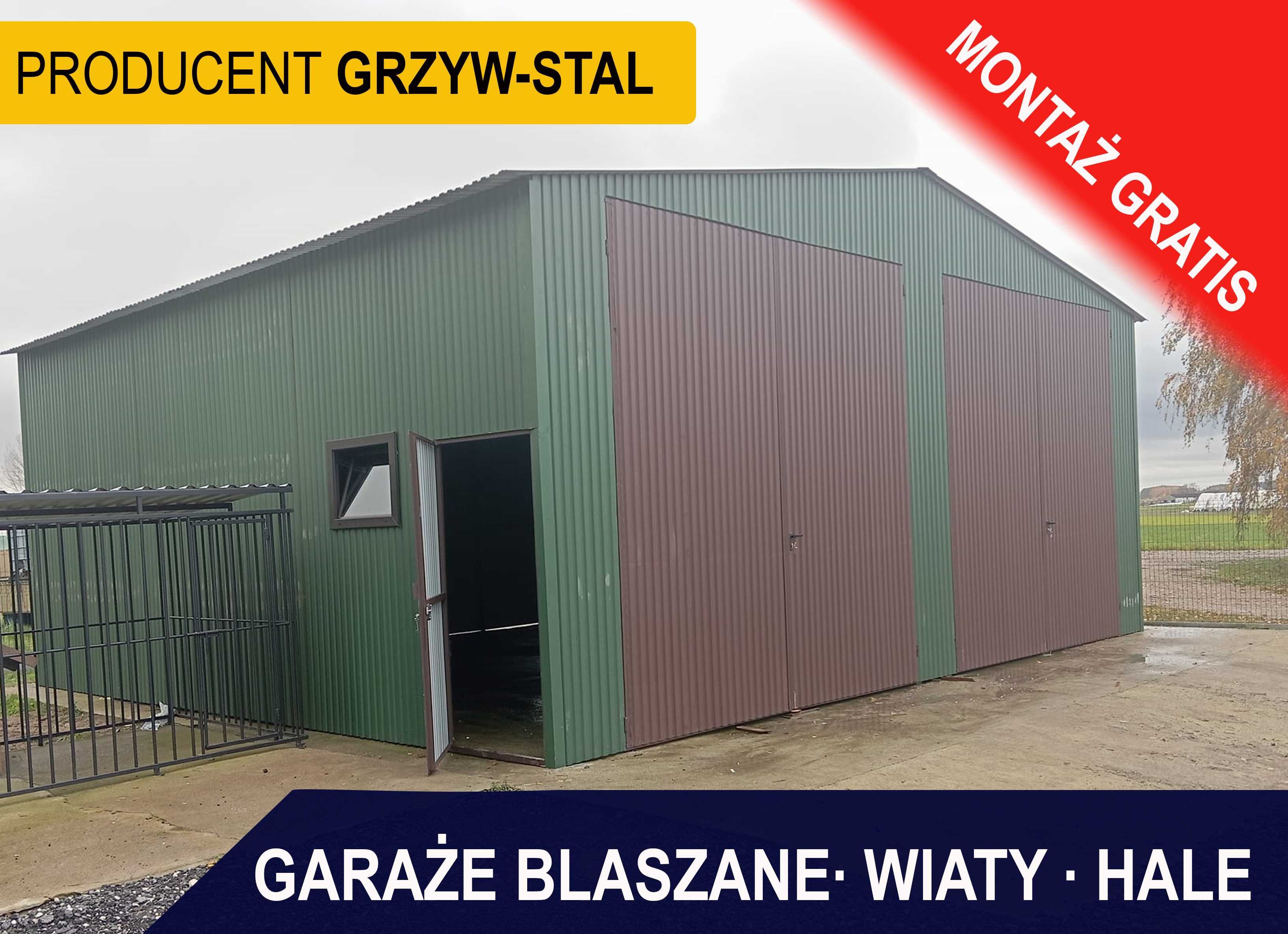 Garaż Blaszany |Wiata |Magazyn Rolniczy | Hala Blaszana | - GRZYWSTAL