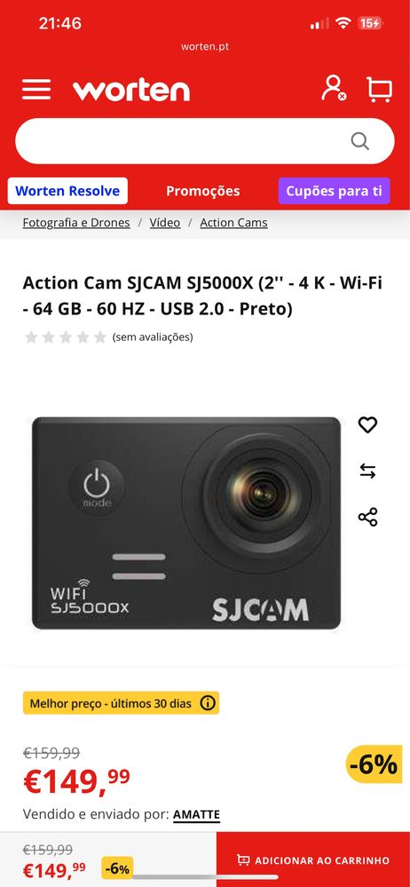 Câmera Action SJ5000