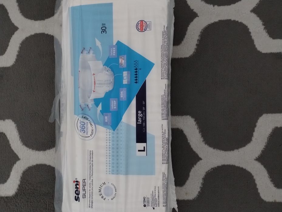 Pieluchomajtki, pampersy dla dorosłych Seni, rozmiar L