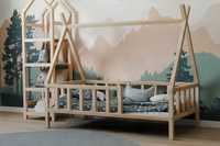 PRODUCENT/Drewniane łóżko tipi/łóżeczko tipi dla dziecka/ łóżko