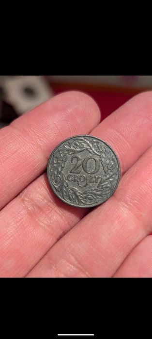 20 groszy 1923 GG cynk bardzo ładny 2 rp