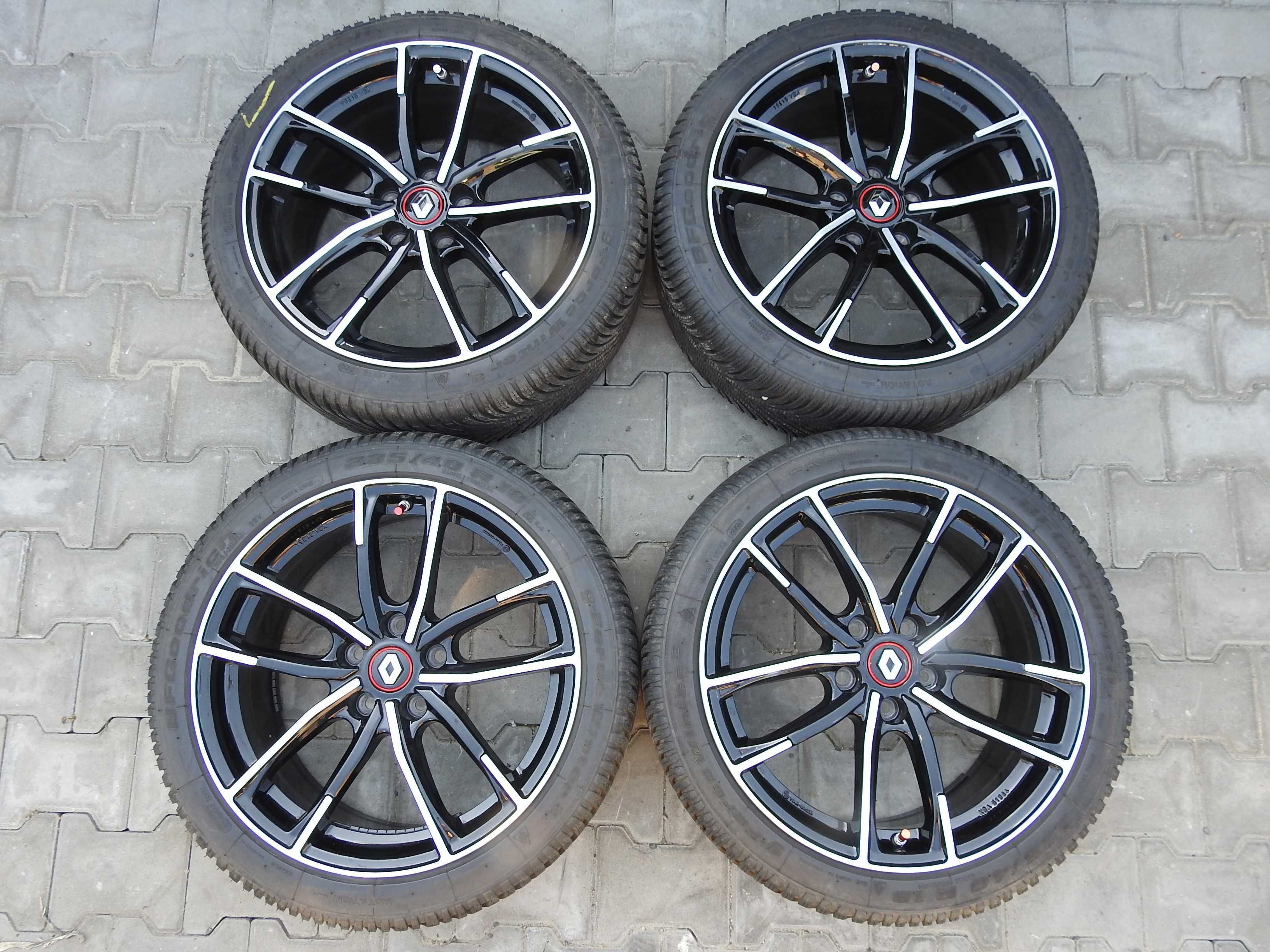 4x Alufelgi 5x114,3 18'' 8J ET45 RENAULT NISSAN +TPMS DEMO Jak NOWE