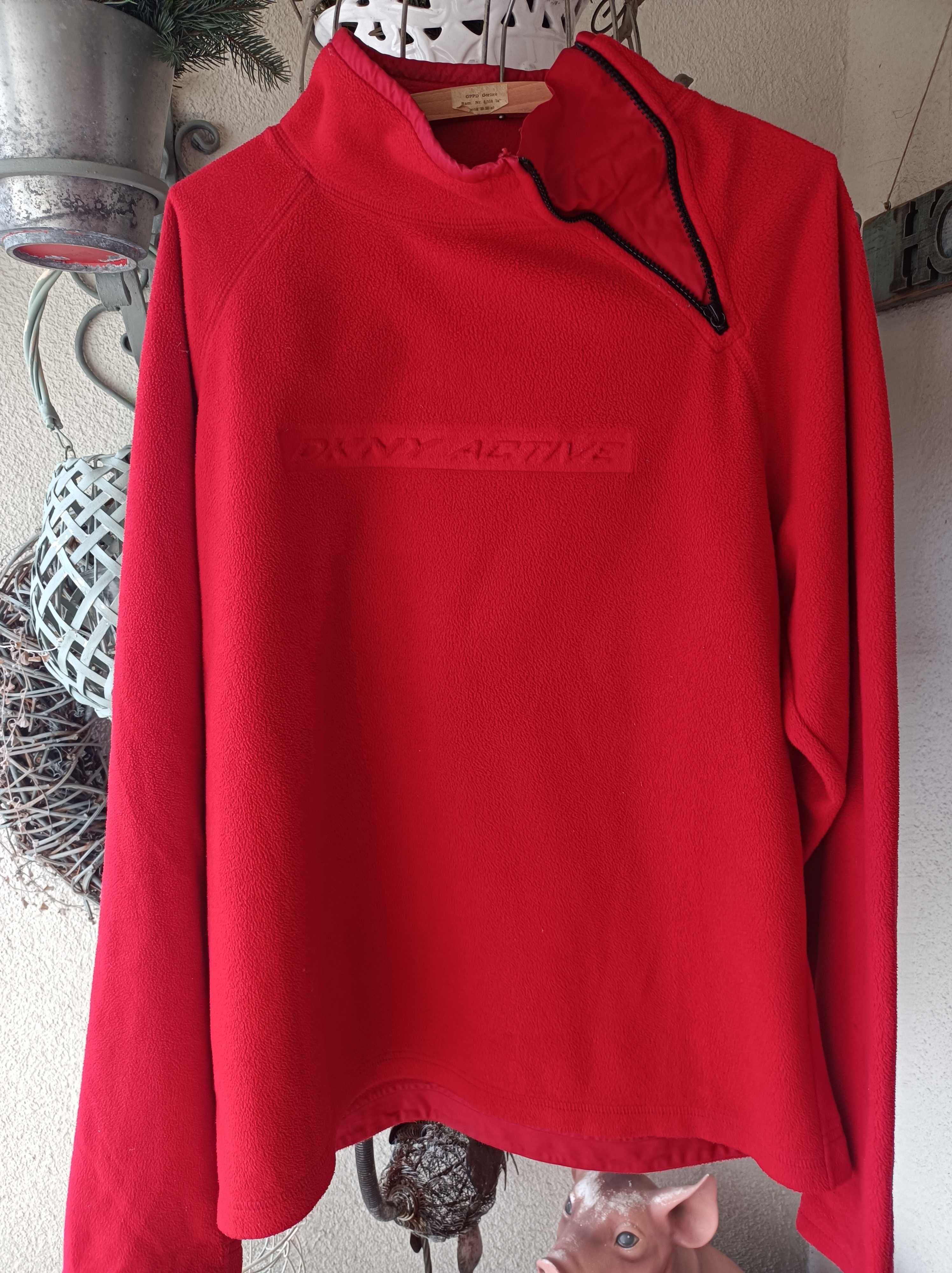 Dkny-czerwony polar unisex L/xl