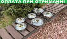 ‼️Набір кухонного посуду з нержавійки 12 предметів‼️ Набір каструль