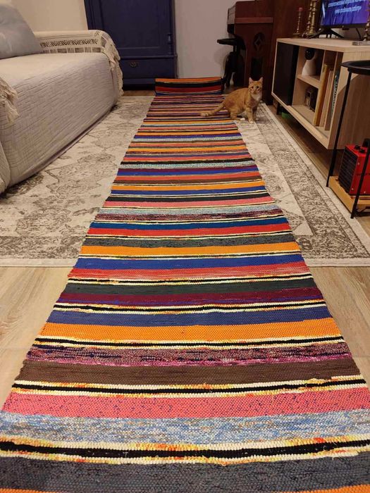 Домоткана доріжка 11 метрів, ручна робота, 1960-ті, Чернігівщина.