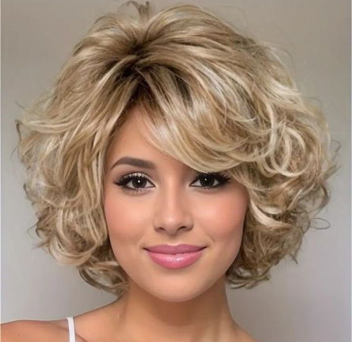 Peruka złoty blond