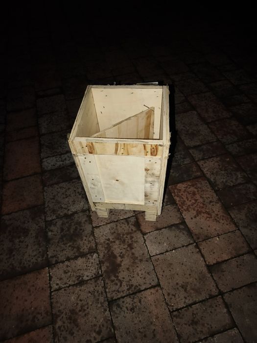 Skrzynia skrzynka pudelko paczka doniczka z mocnej dklejki