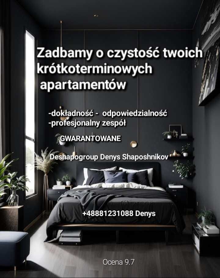 Sprzątanie krótkoterminowych apartamentów