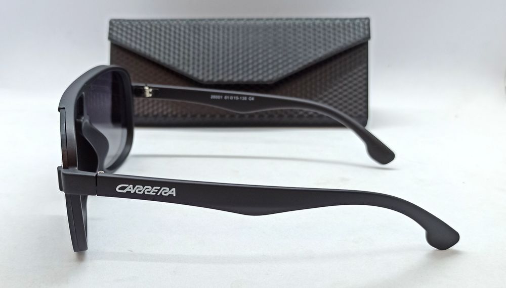 Carrera очки маска мужские черные стильные в футляре