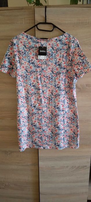 Urocza bluzka w kwiaty marki Janina - nowa z metką!